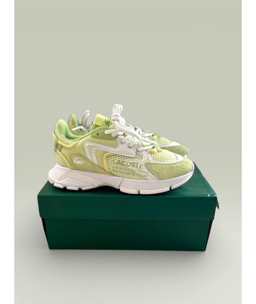 LACOSTE Зеленые замшевые кроссовки, фото 9
