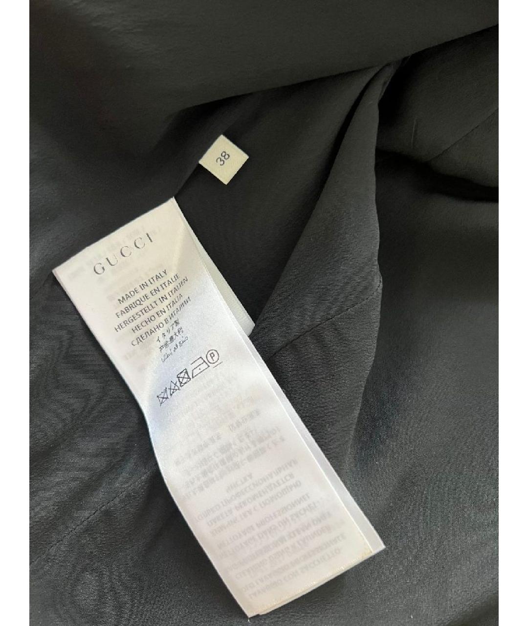 GUCCI Черный ацетатный жакет/пиджак, фото 7