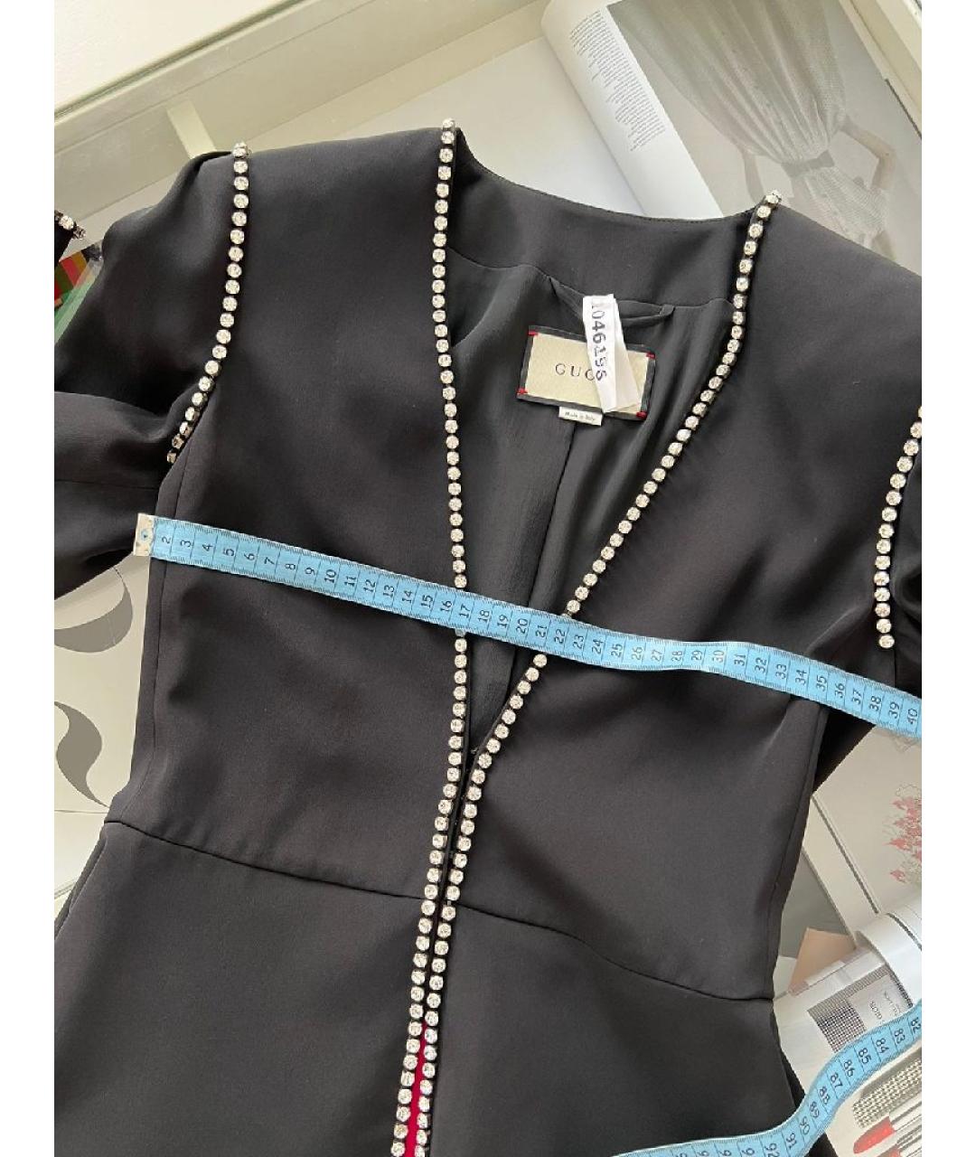 GUCCI Черный ацетатный жакет/пиджак, фото 6