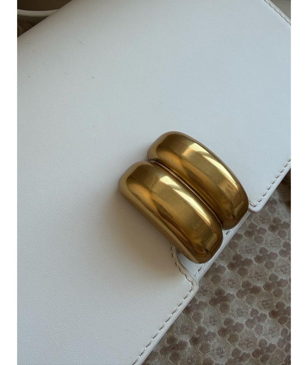 BY MALENE BIRGER Белая кожаная сумка через плечо, фото 4