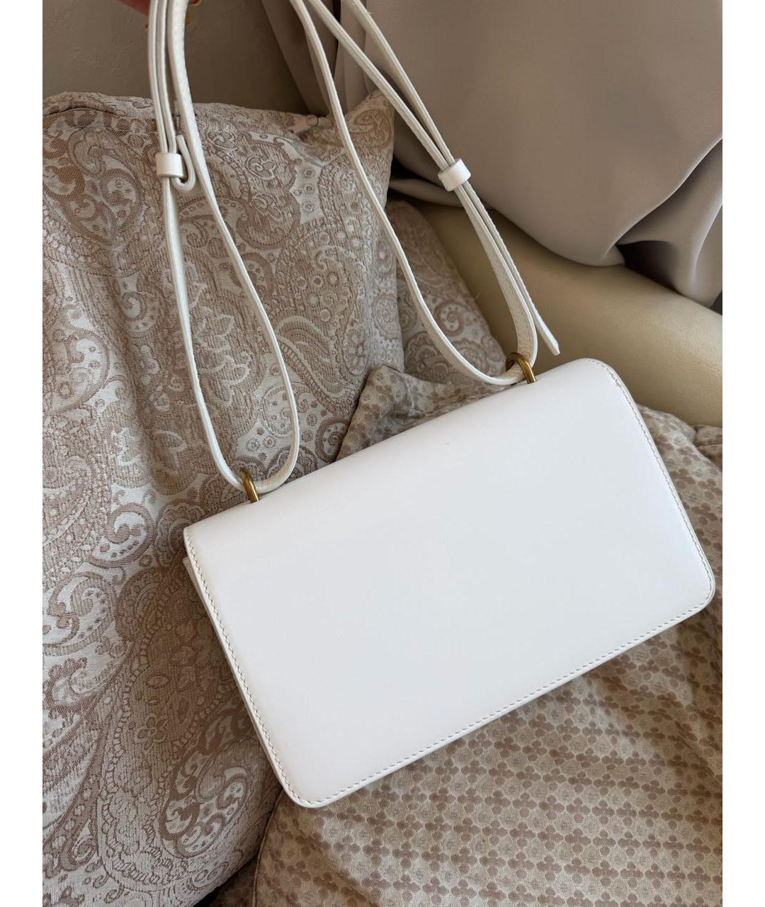 BY MALENE BIRGER Белая кожаная сумка через плечо, фото 3