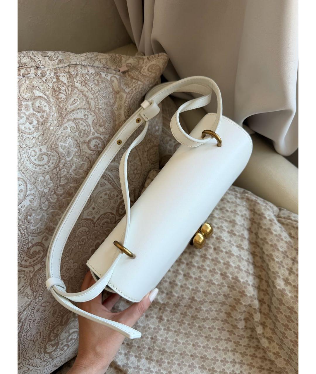 BY MALENE BIRGER Белая кожаная сумка через плечо, фото 2