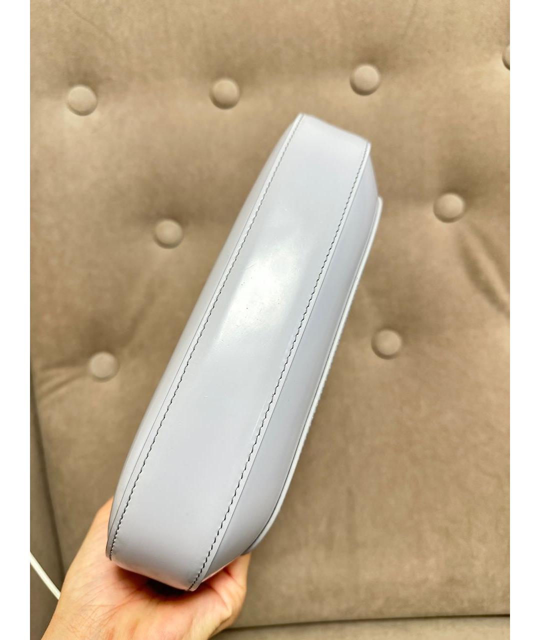 PRADA Серая кожаная сумка через плечо, фото 5