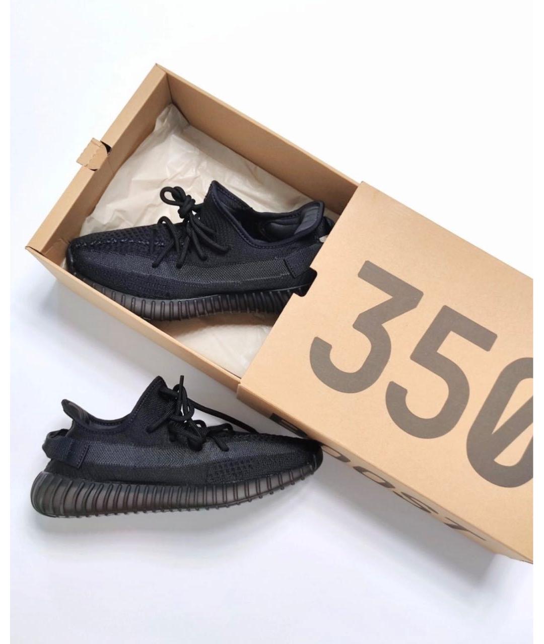 ADIDAS YEEZY Черные текстильные кроссовки, фото 2