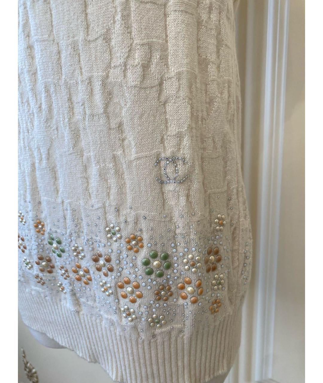 CHANEL Бежевая кашемировая жилетка, фото 7