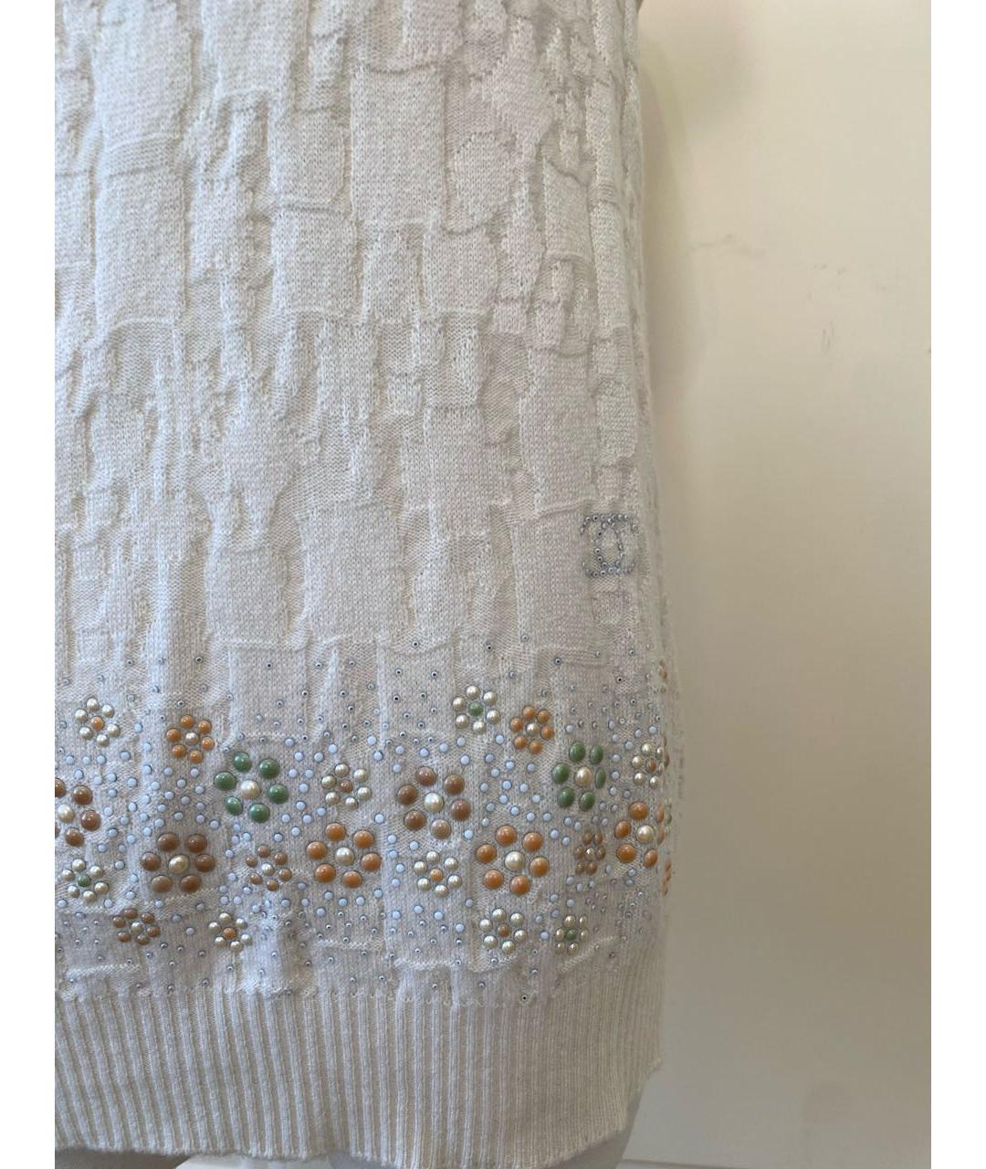 CHANEL Бежевая кашемировая жилетка, фото 2