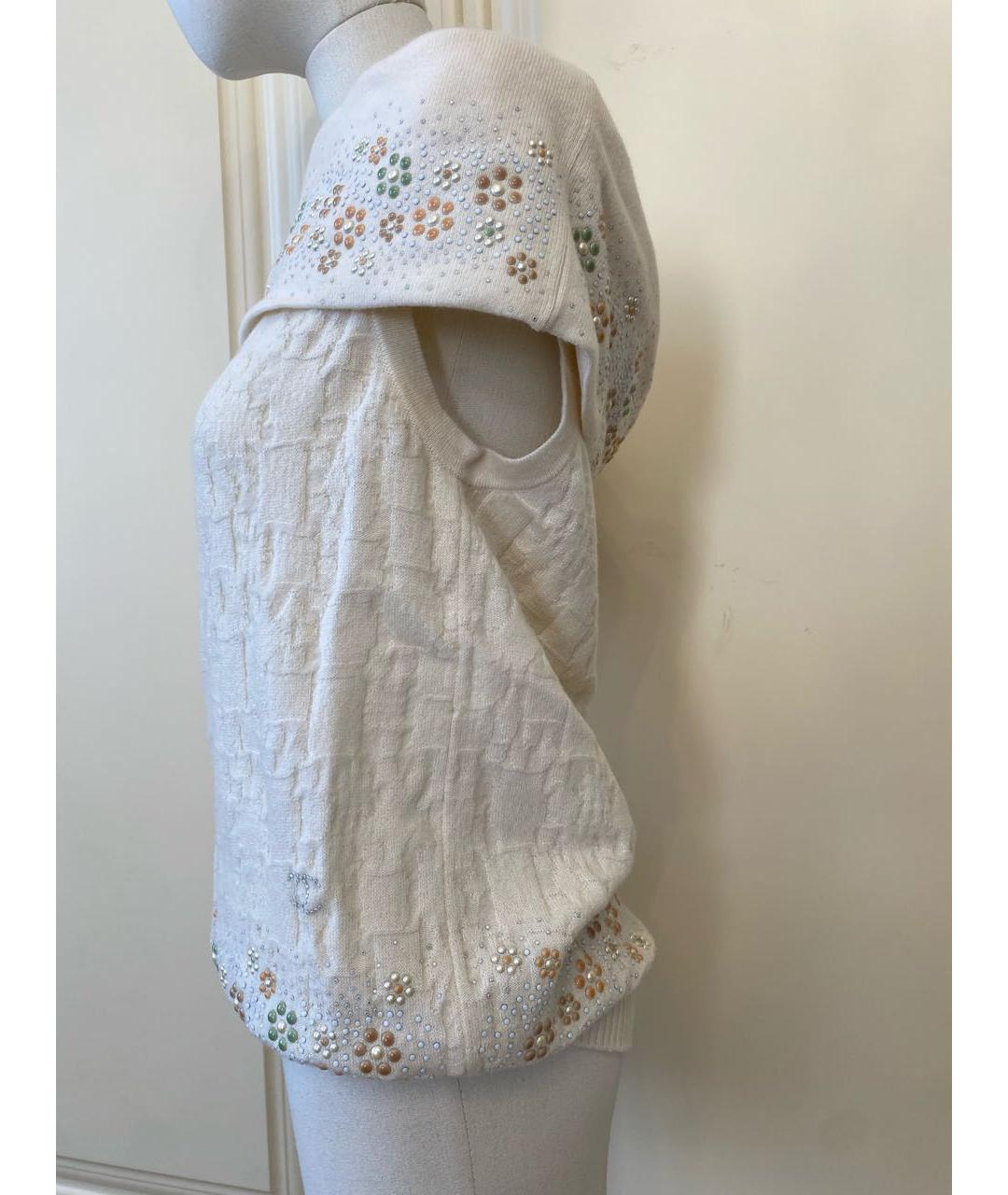 CHANEL Бежевая кашемировая жилетка, фото 8