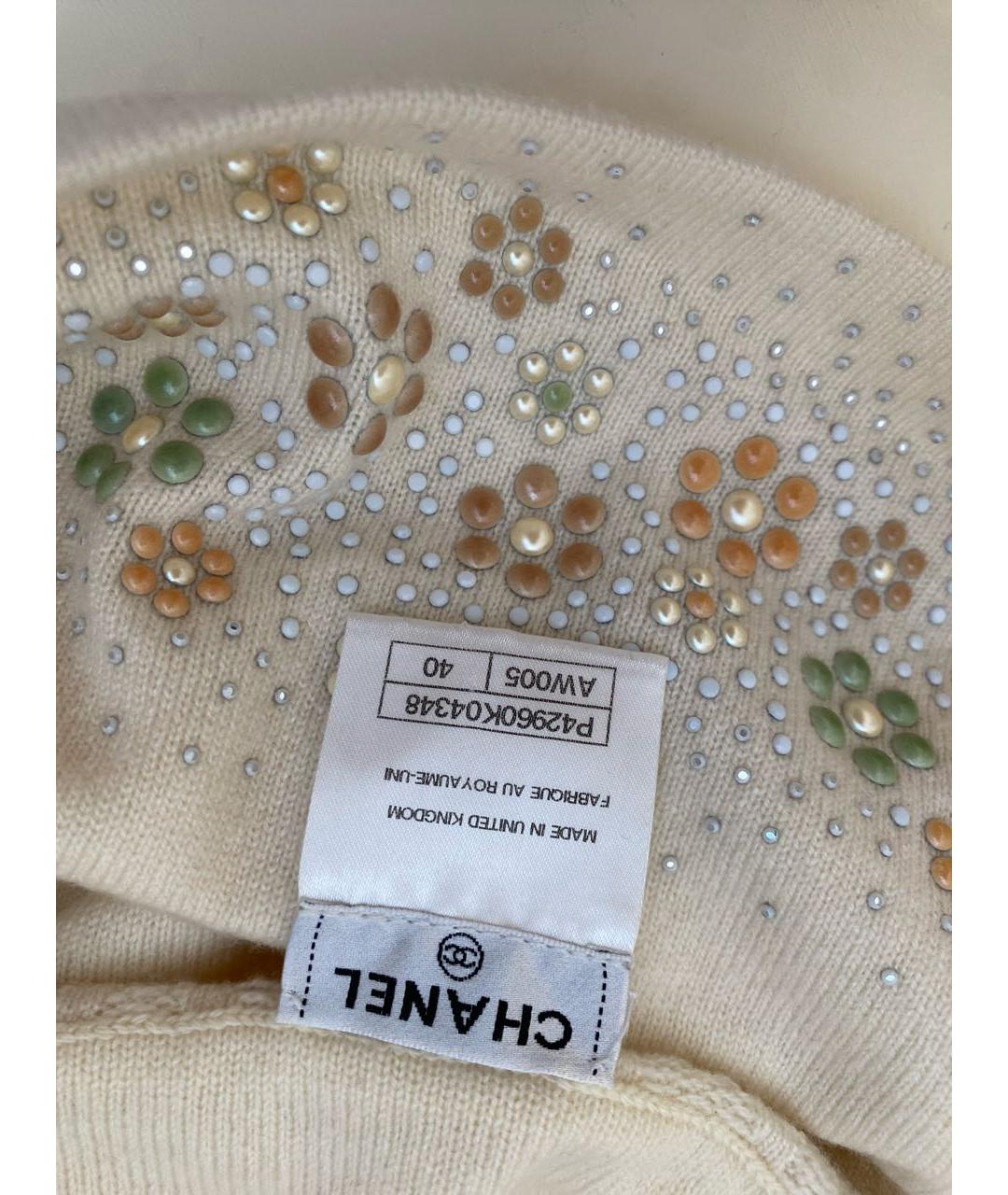 CHANEL Бежевая кашемировая жилетка, фото 5