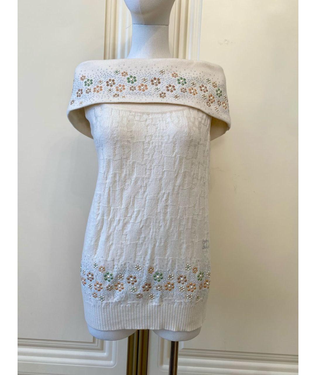 CHANEL Бежевая кашемировая жилетка, фото 9