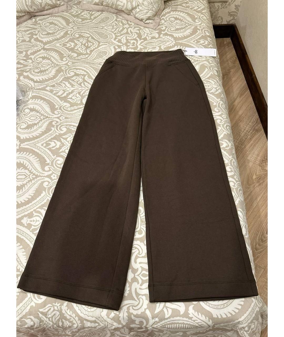ALO YOGA Коричневые прямые брюки, фото 7