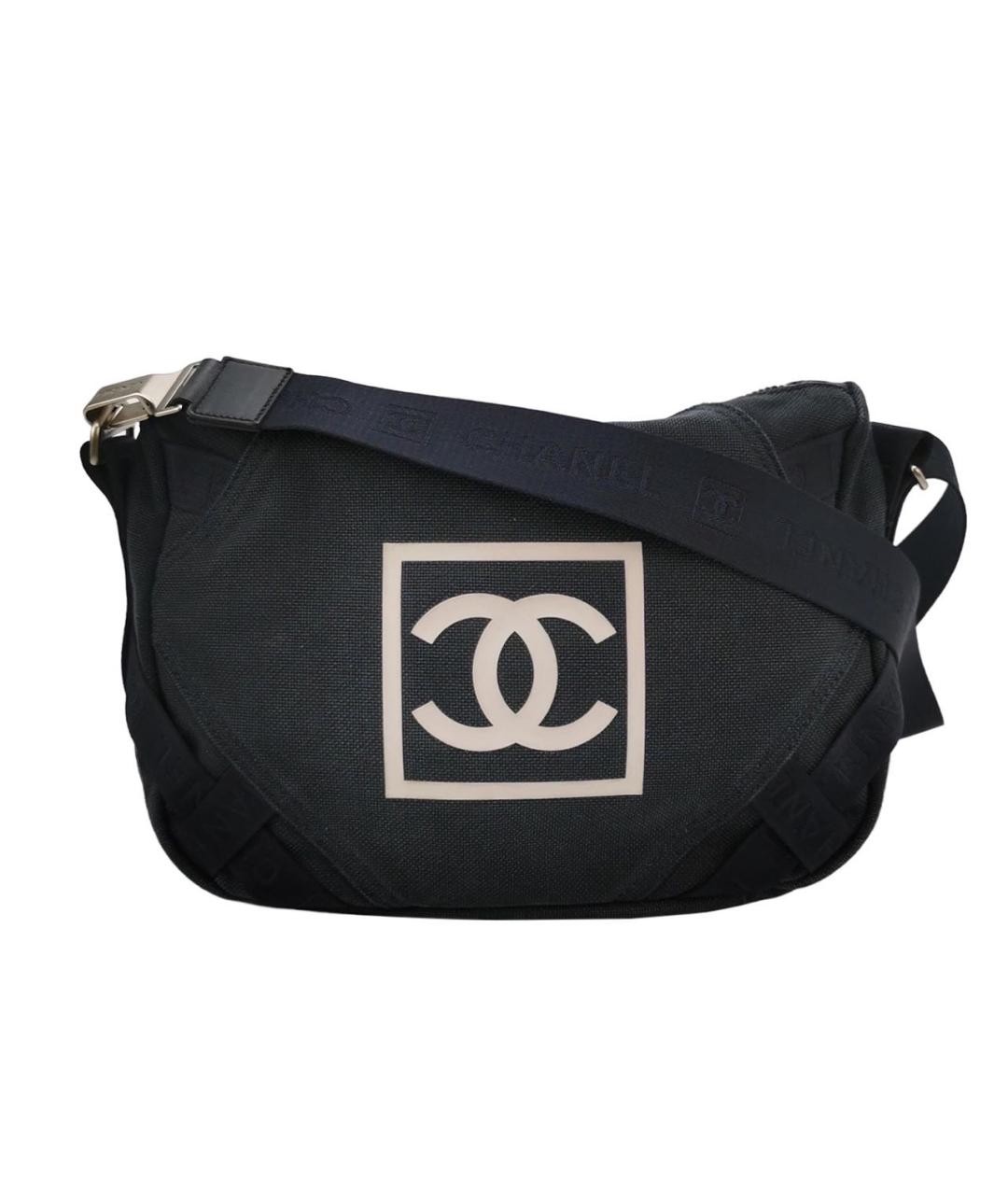 CHANEL Черная тканевая сумка через плечо, фото 1