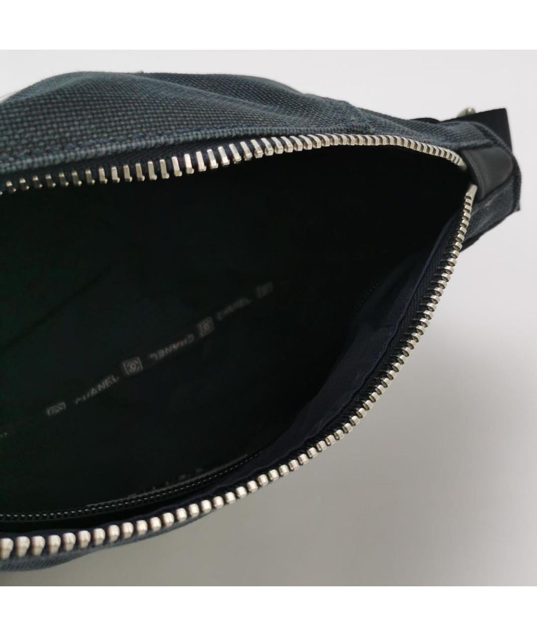 CHANEL Черная тканевая сумка через плечо, фото 6