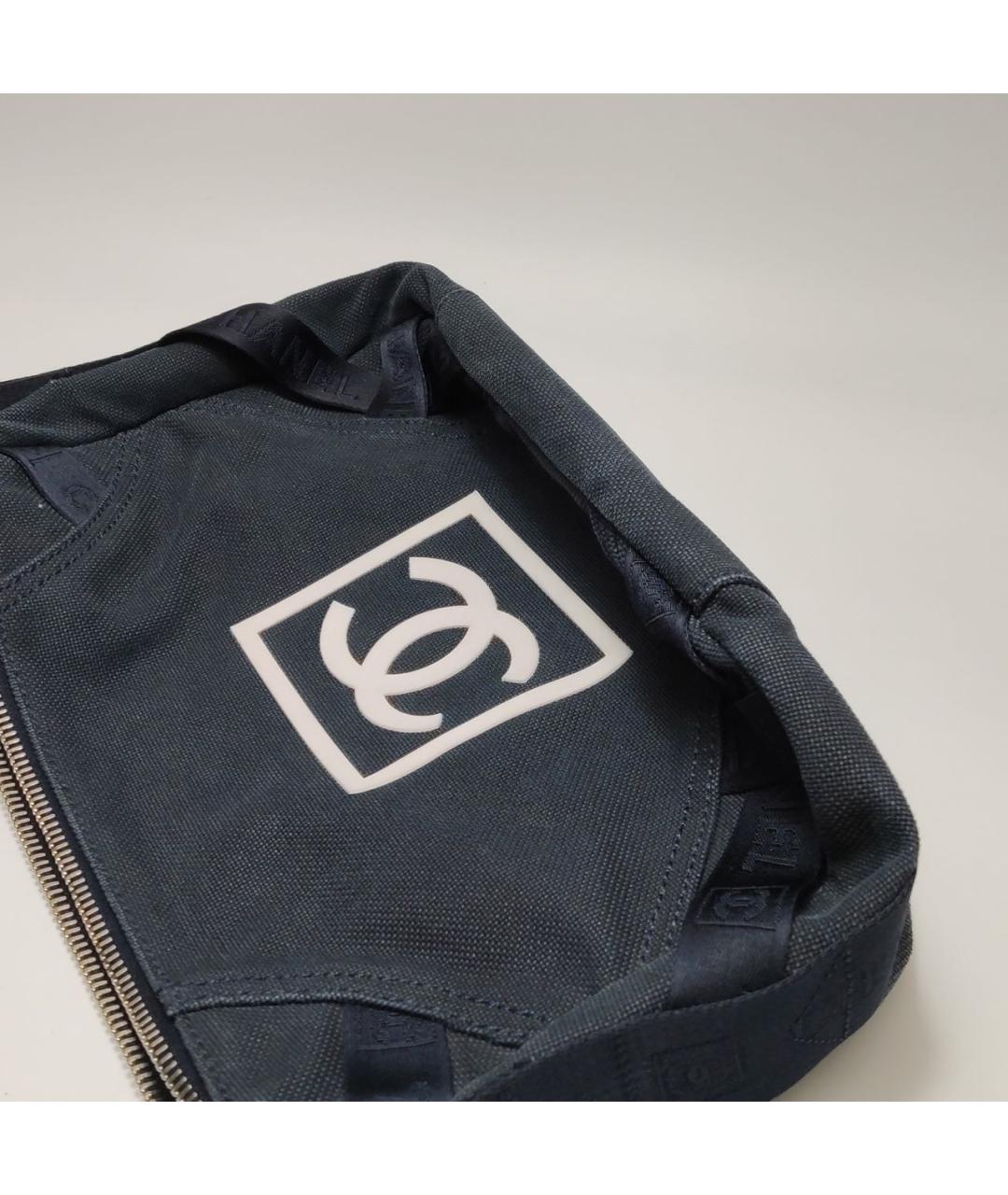 CHANEL Черная тканевая сумка через плечо, фото 7