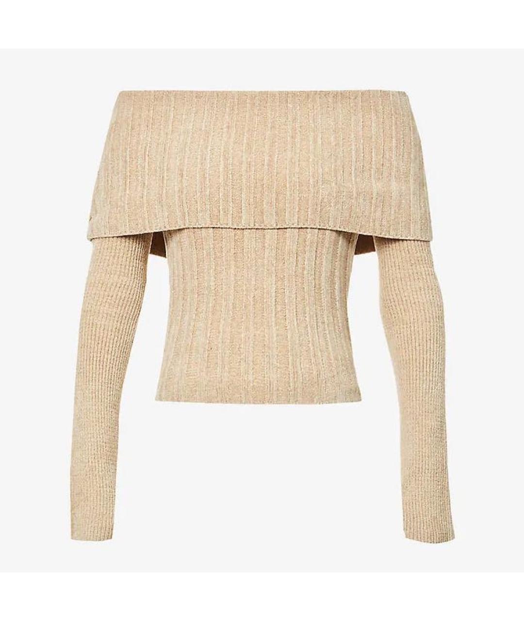 JACQUEMUS Бежевый вискозный джемпер / свитер, фото 5