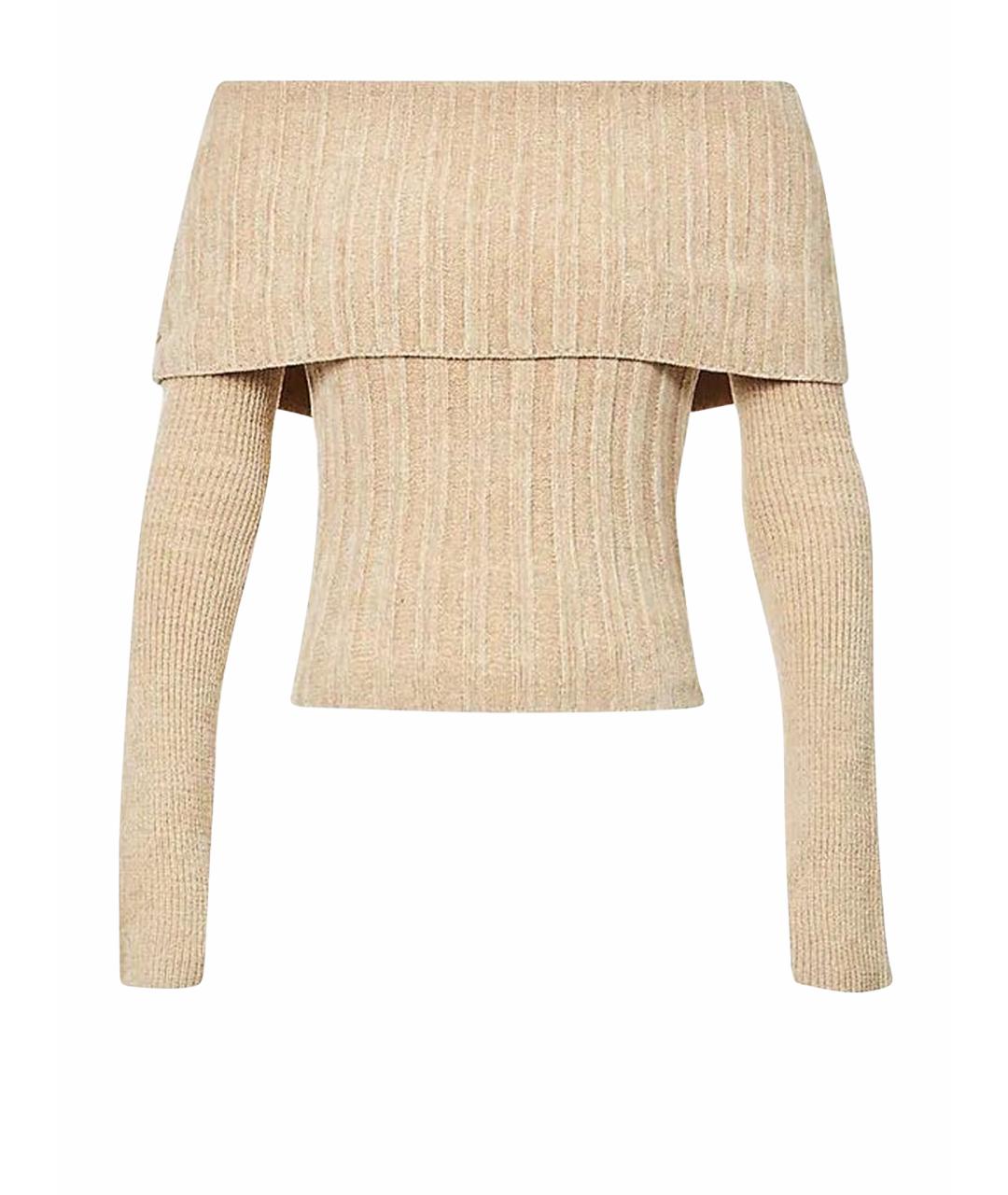 JACQUEMUS Бежевый вискозный джемпер / свитер, фото 1