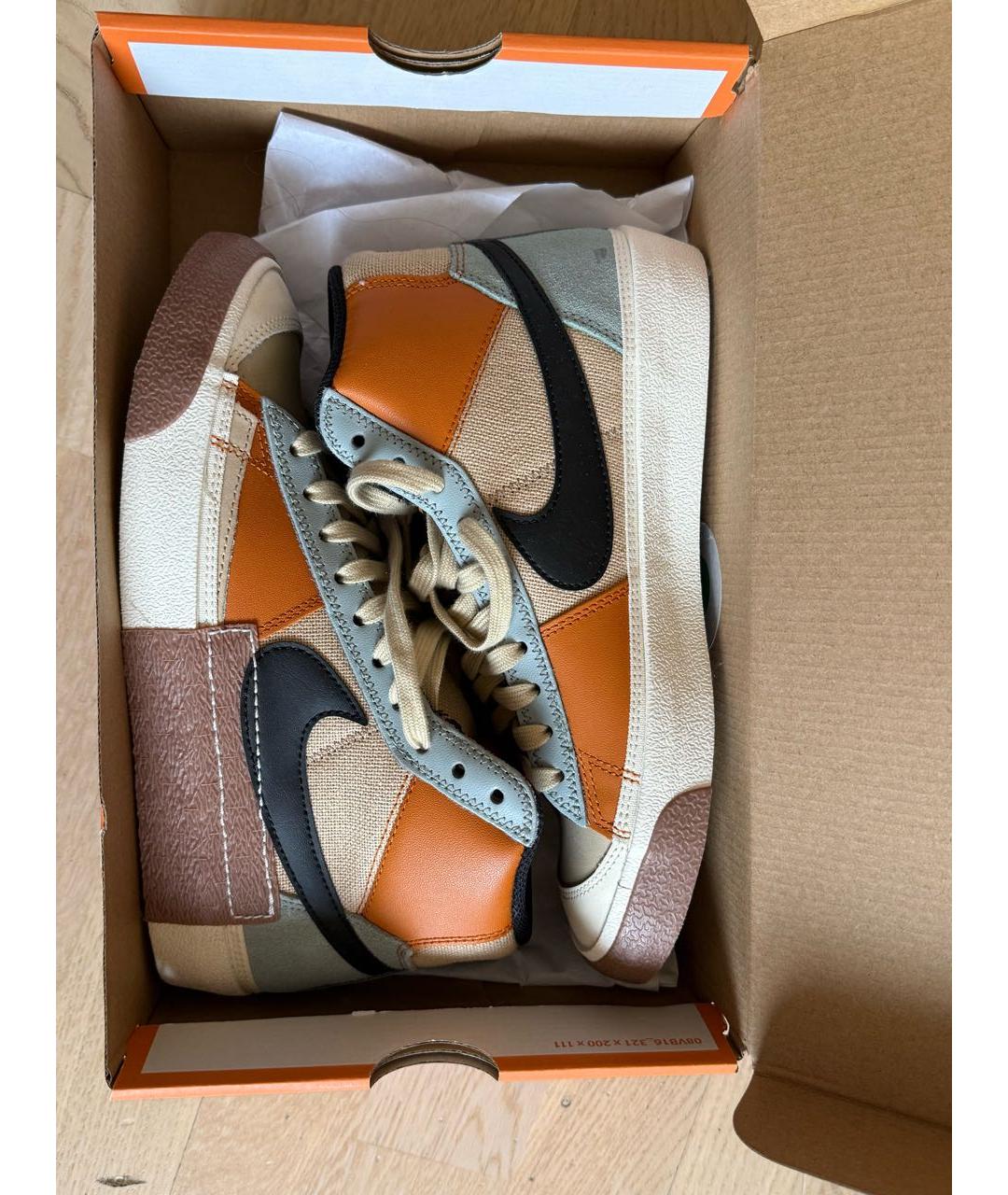 NIKE Бежевые высокие кроссовки / кеды, фото 5