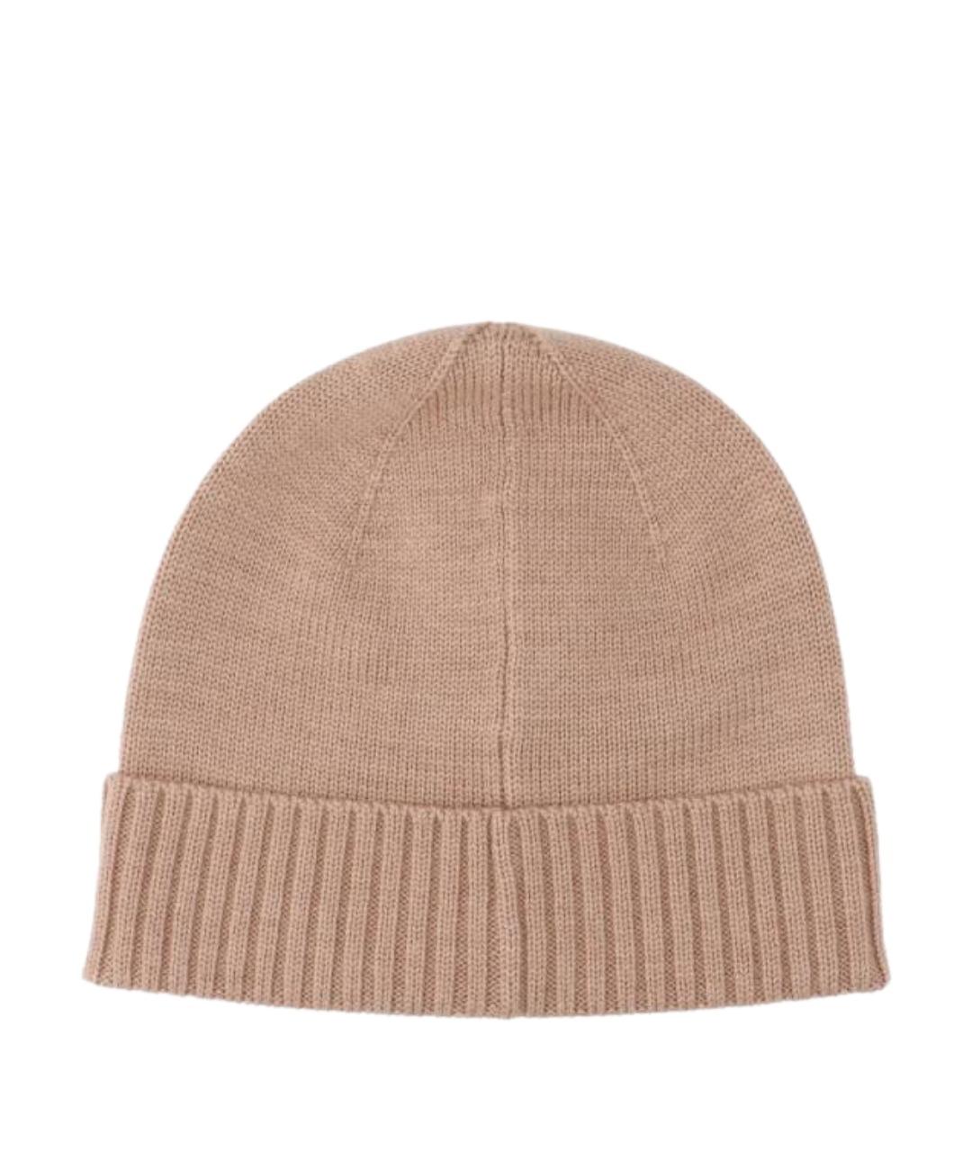POLO RALPH LAUREN Бежевая шерстяная шапка, фото 2