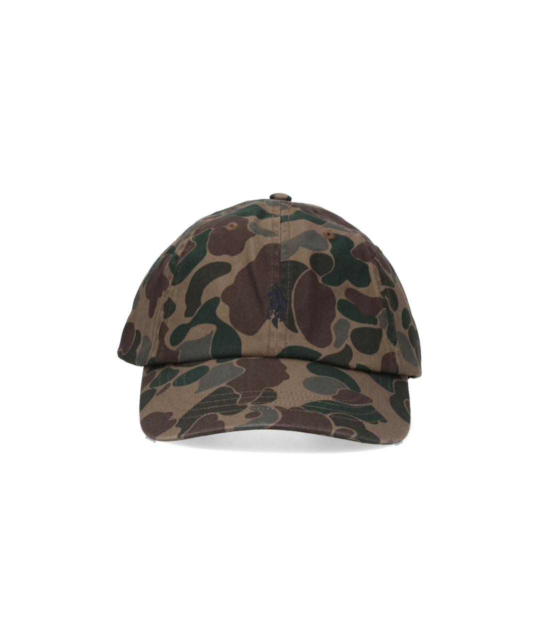 POLO RALPH LAUREN Зеленая хлопковая кепка/бейсболка, фото 1