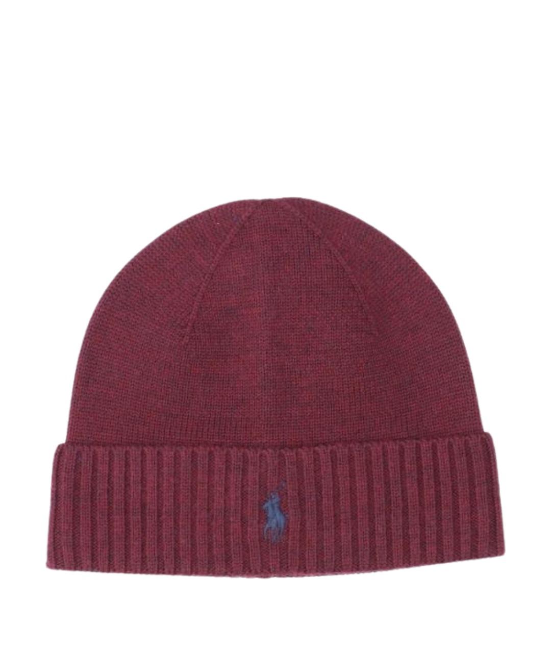 POLO RALPH LAUREN Красная шерстяная шапка, фото 1