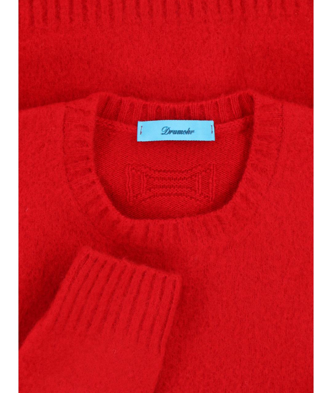 Drumohr Красный шерстяной джемпер / свитер, фото 3