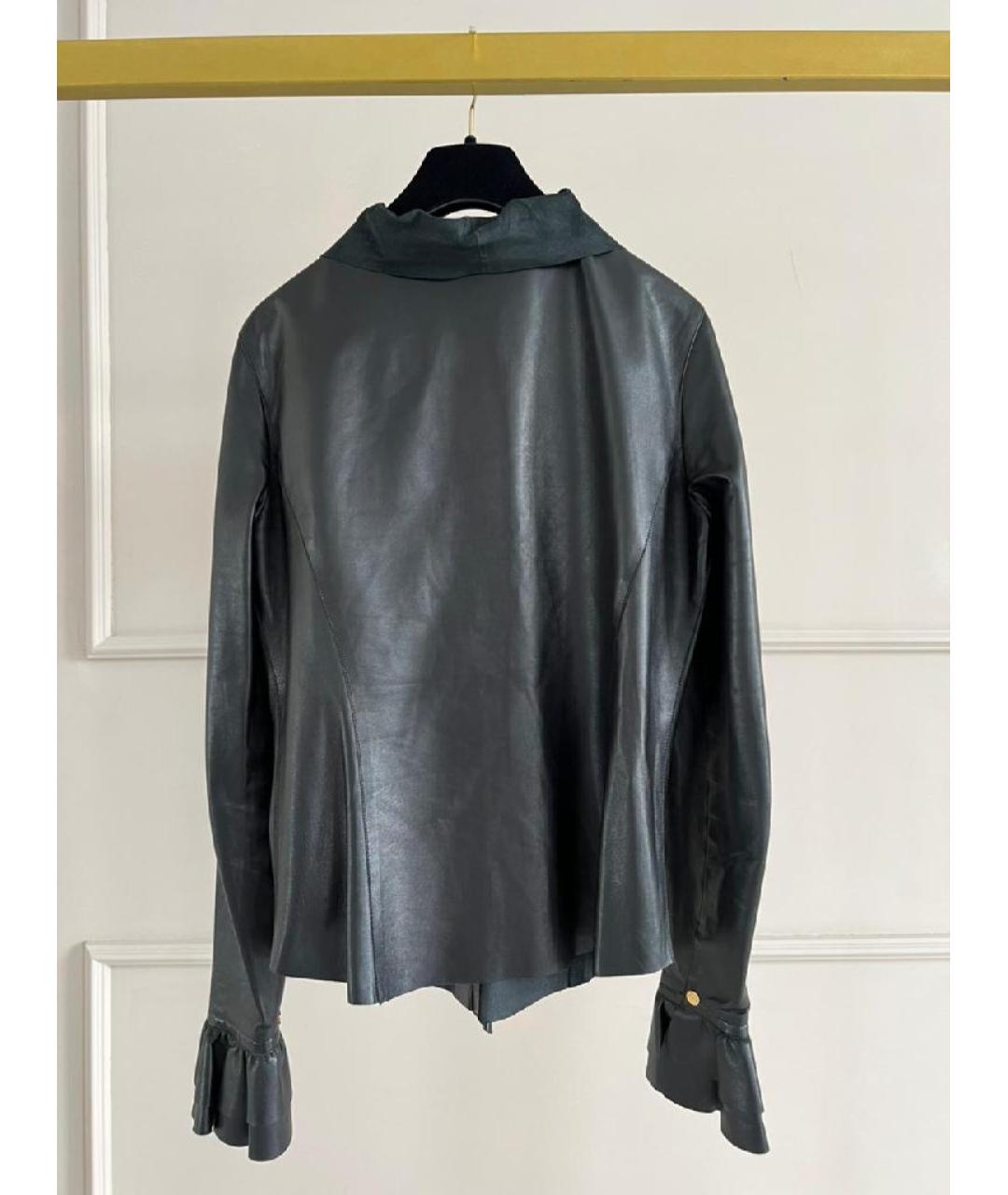 GUCCI Черная кожаная блузы, фото 2