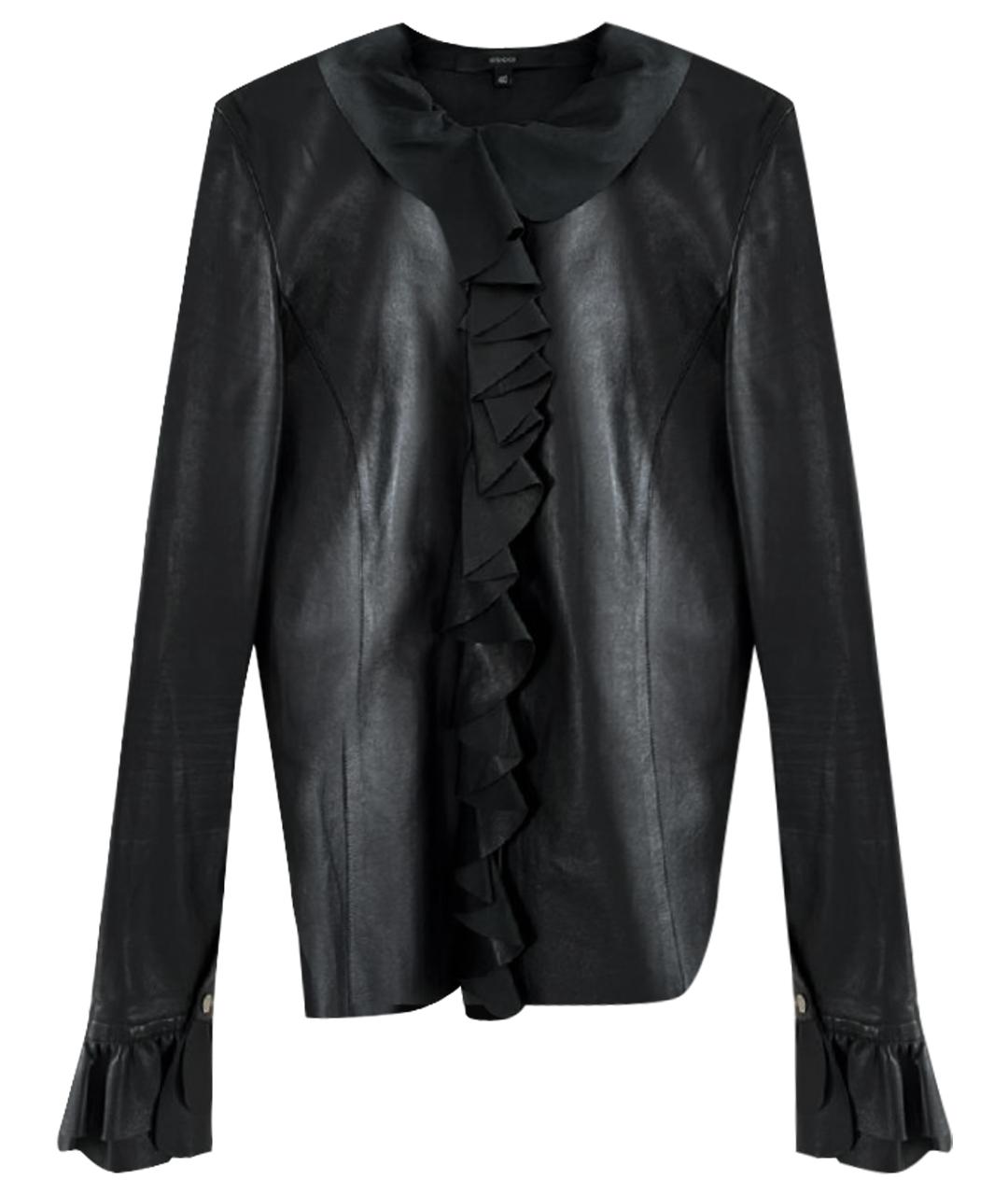 GUCCI Черная кожаная блузы, фото 1