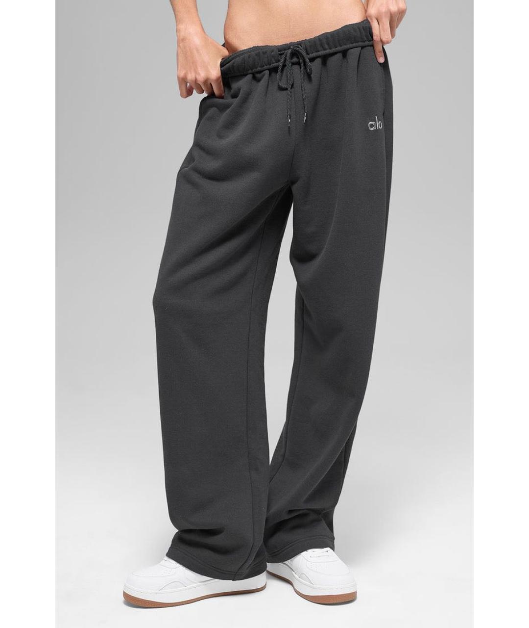 ALO YOGA Антрацитовые прямые брюки, фото 5