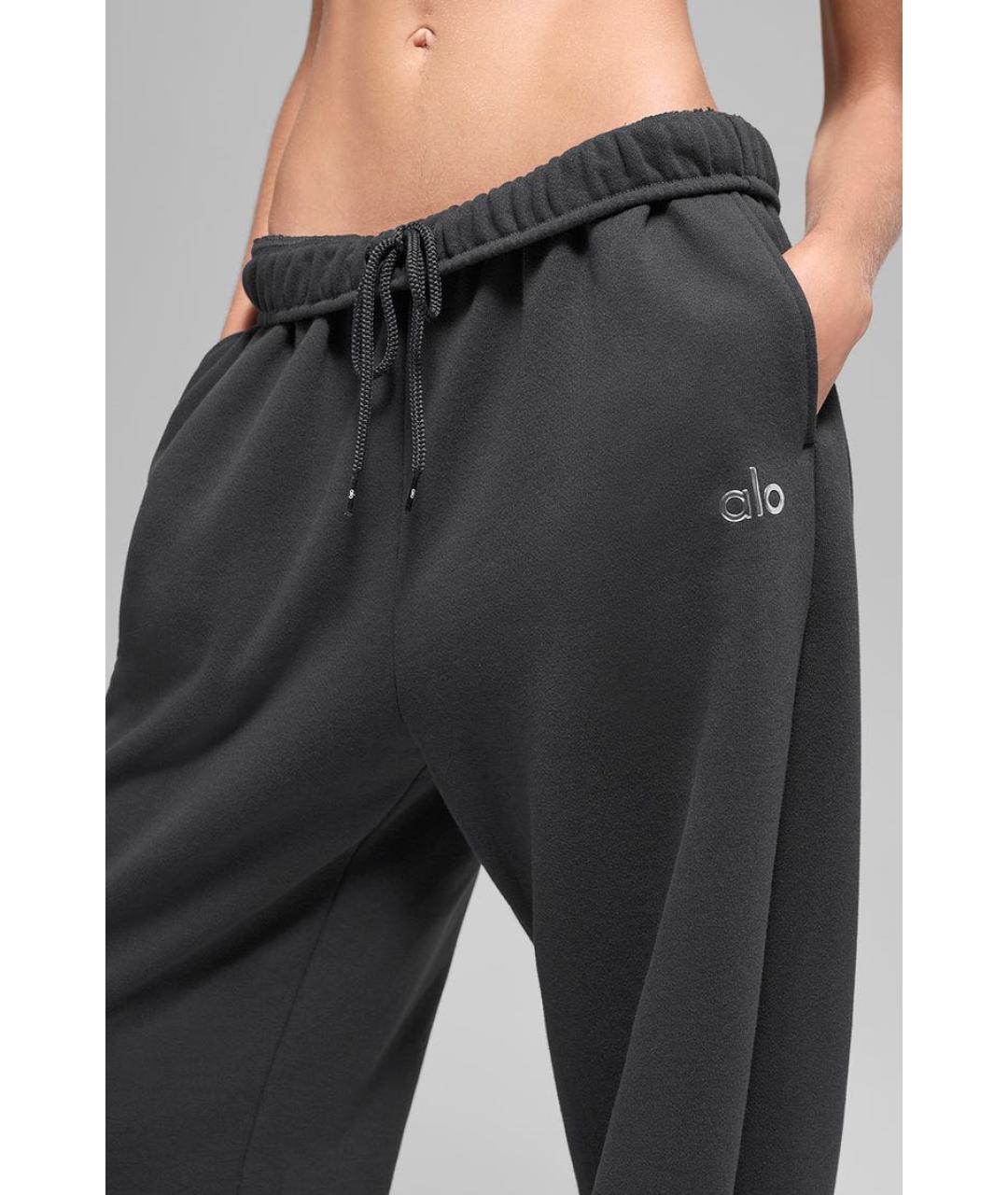 ALO YOGA Антрацитовые прямые брюки, фото 2