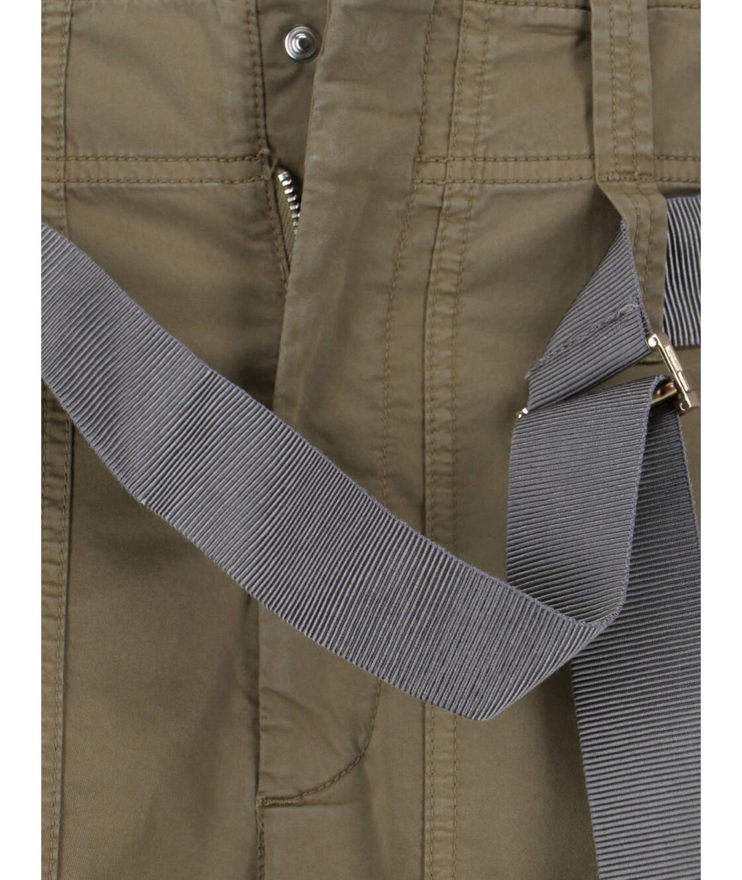 SEAFARER Зеленые хлопковые прямые брюки, фото 5