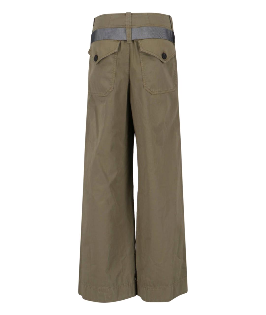 SEAFARER Зеленые хлопковые прямые брюки, фото 2