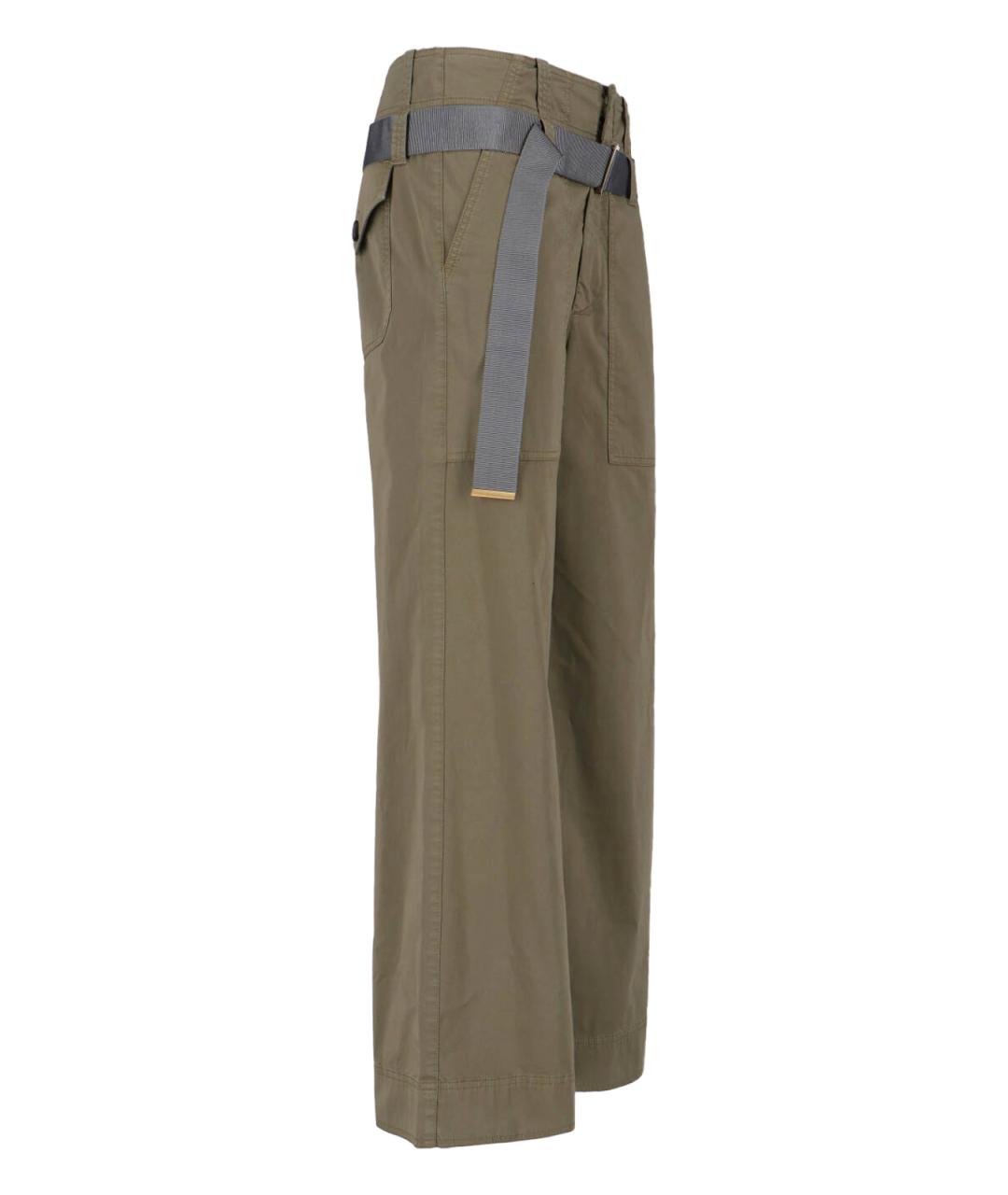 SEAFARER Зеленые хлопковые прямые брюки, фото 3