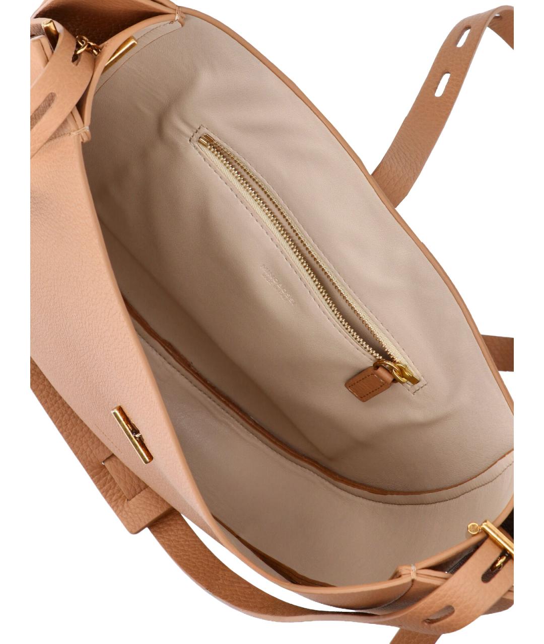 MINOBOSSI Розовая кожаная сумка через плечо, фото 4