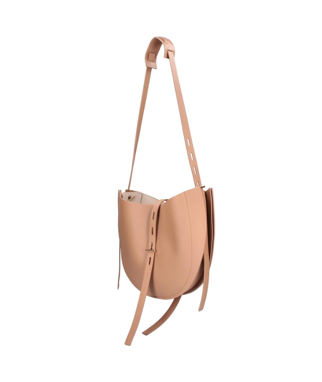 MINOBOSSI Розовая кожаная сумка через плечо, фото 2