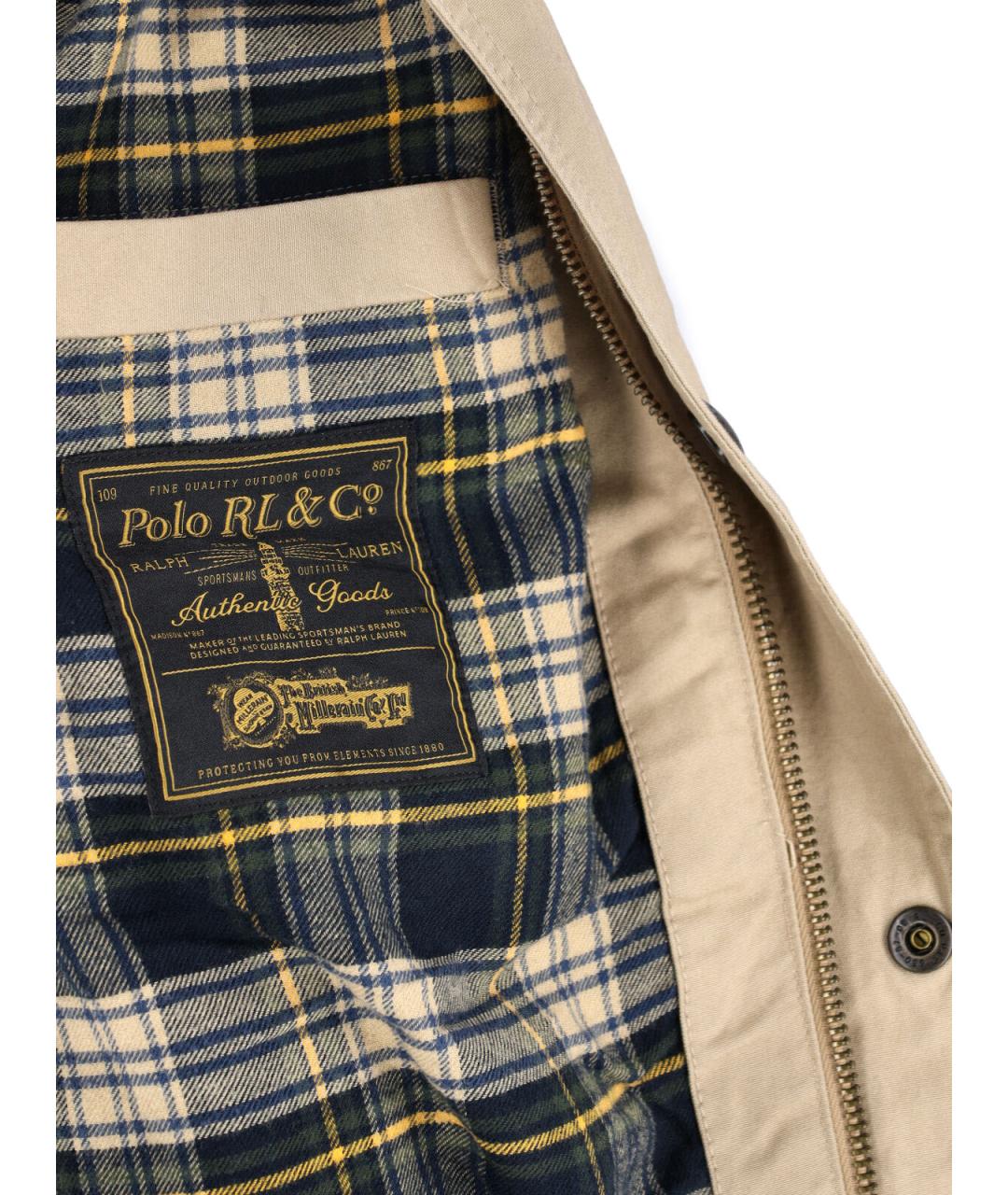 POLO RALPH LAUREN Бежевая хлопковая парка, фото 5