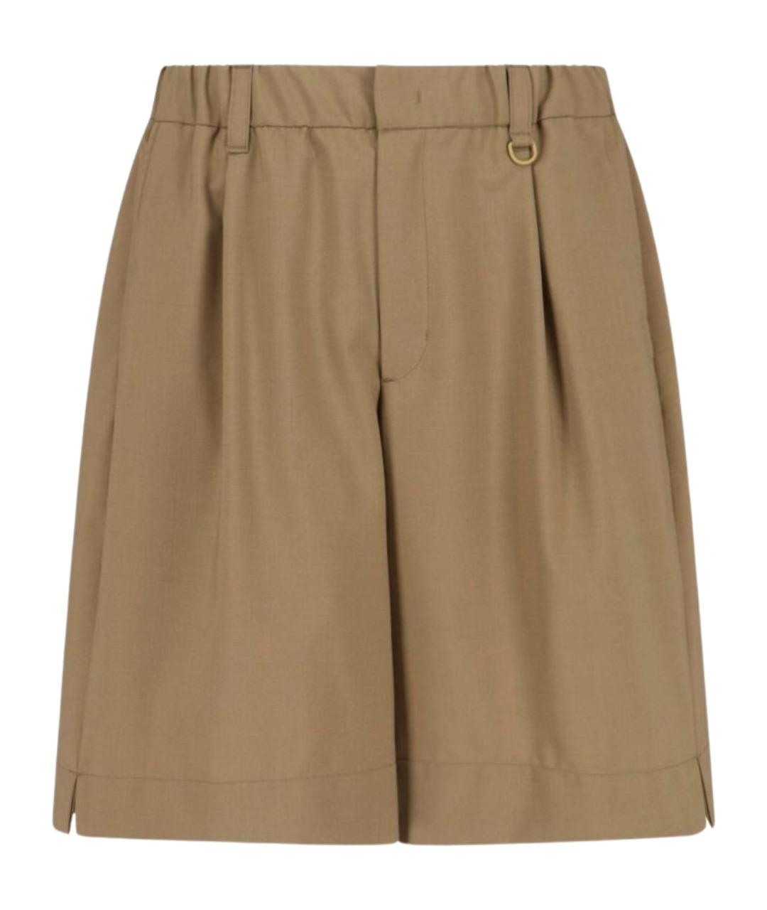 LAMINAR Бежевые полиэстеровые шорты, фото 1