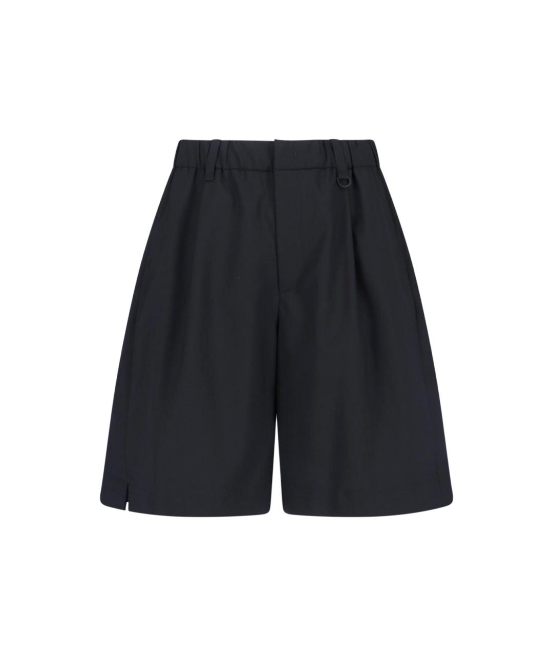 LAMINAR Черные полиэстеровые шорты, фото 1