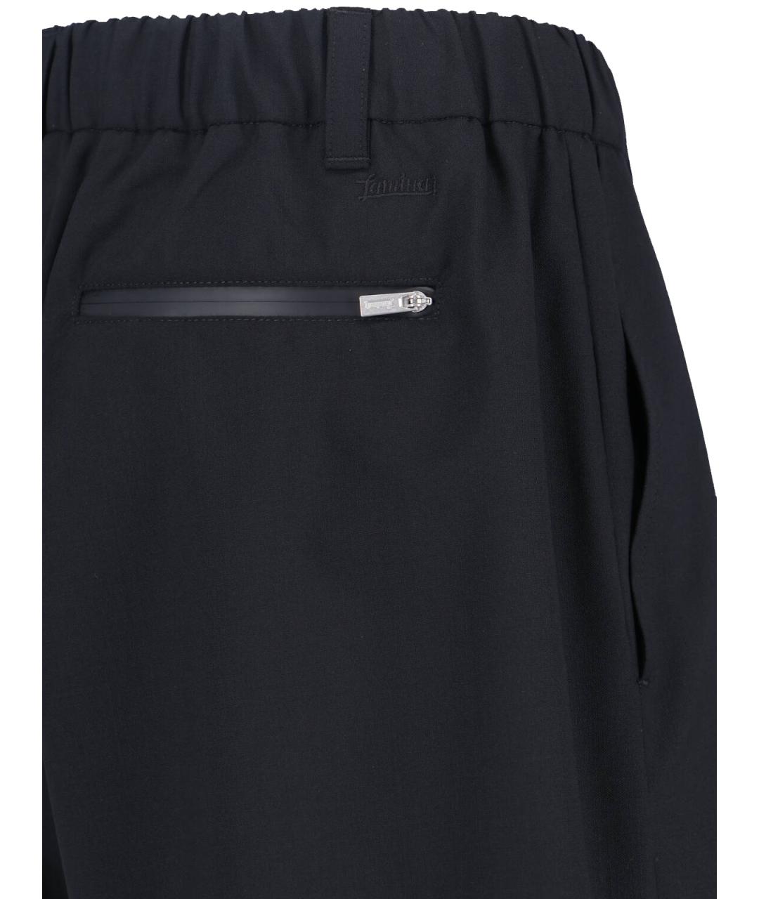 LAMINAR Черные полиэстеровые шорты, фото 4