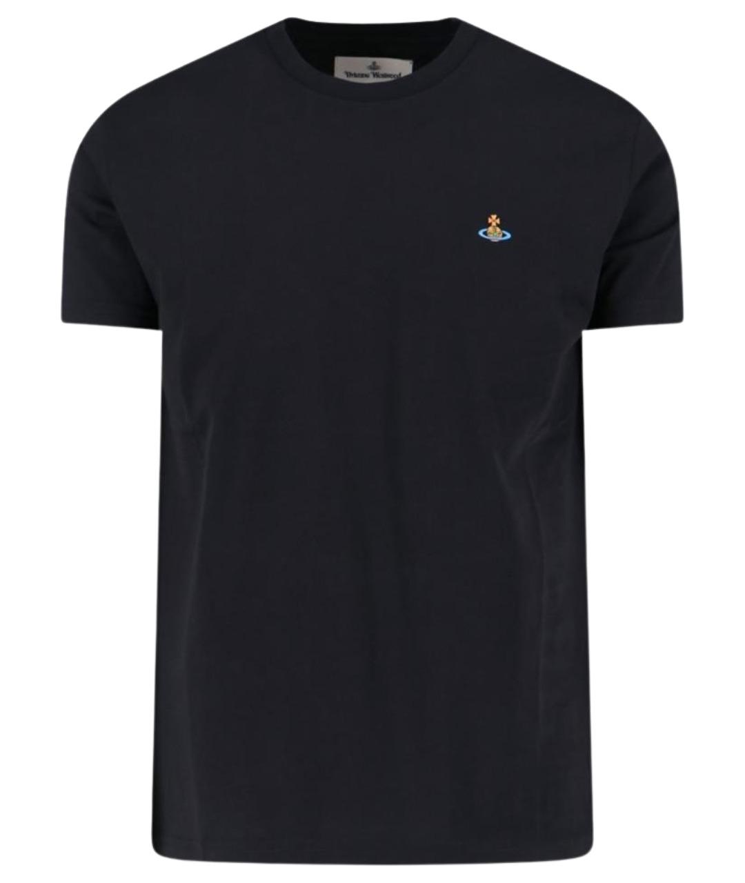 VIVIENNE WESTWOOD Черная хлопковая футболка, фото 1