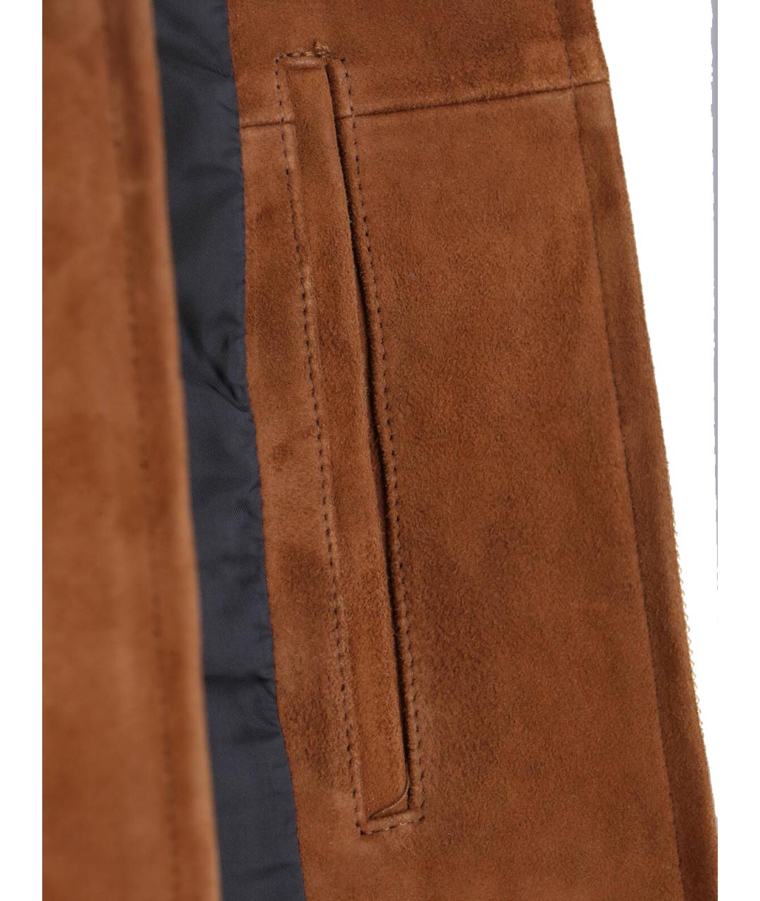 TONYWACK Коричневая замшевая куртка, фото 5
