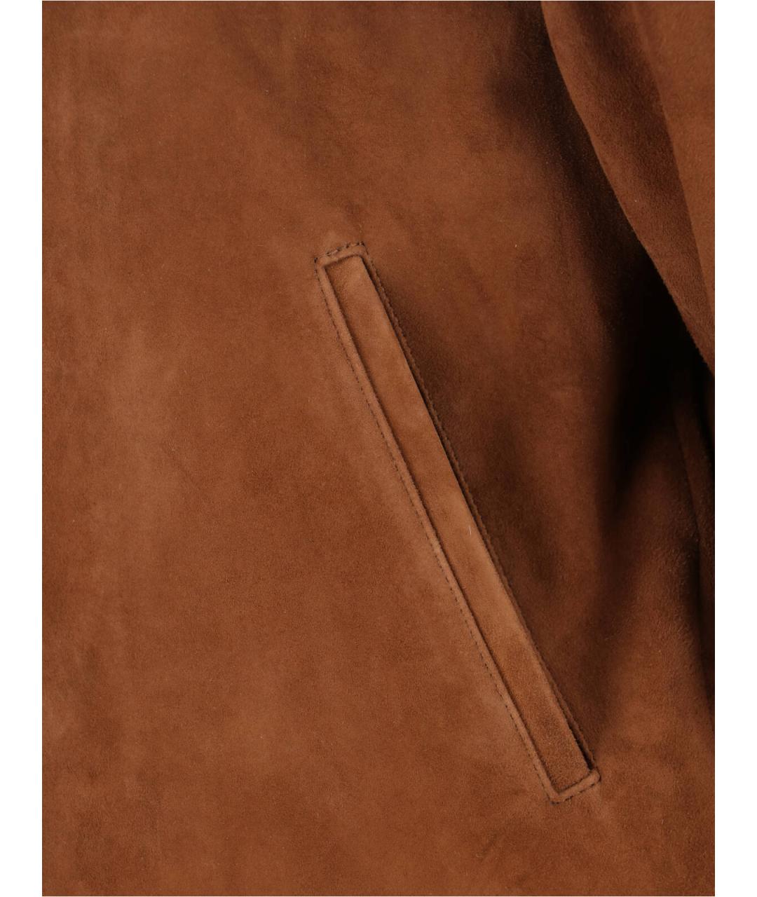 TONYWACK Коричневая замшевая куртка, фото 4