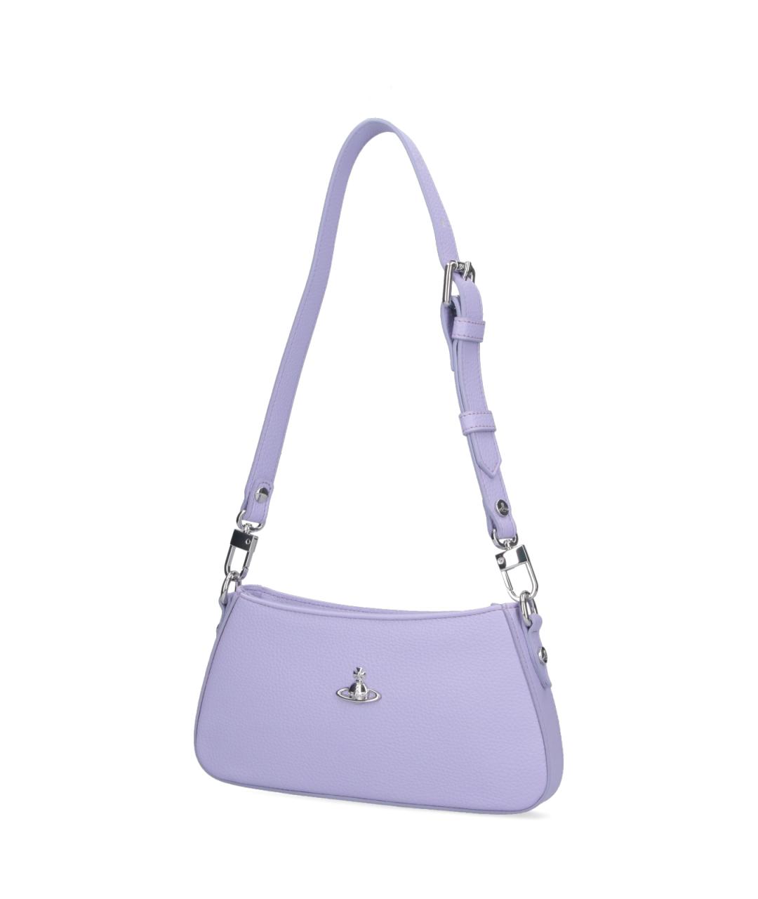 VIVIENNE WESTWOOD Фиолетовая сумка через плечо из искусственной кожи, фото 2