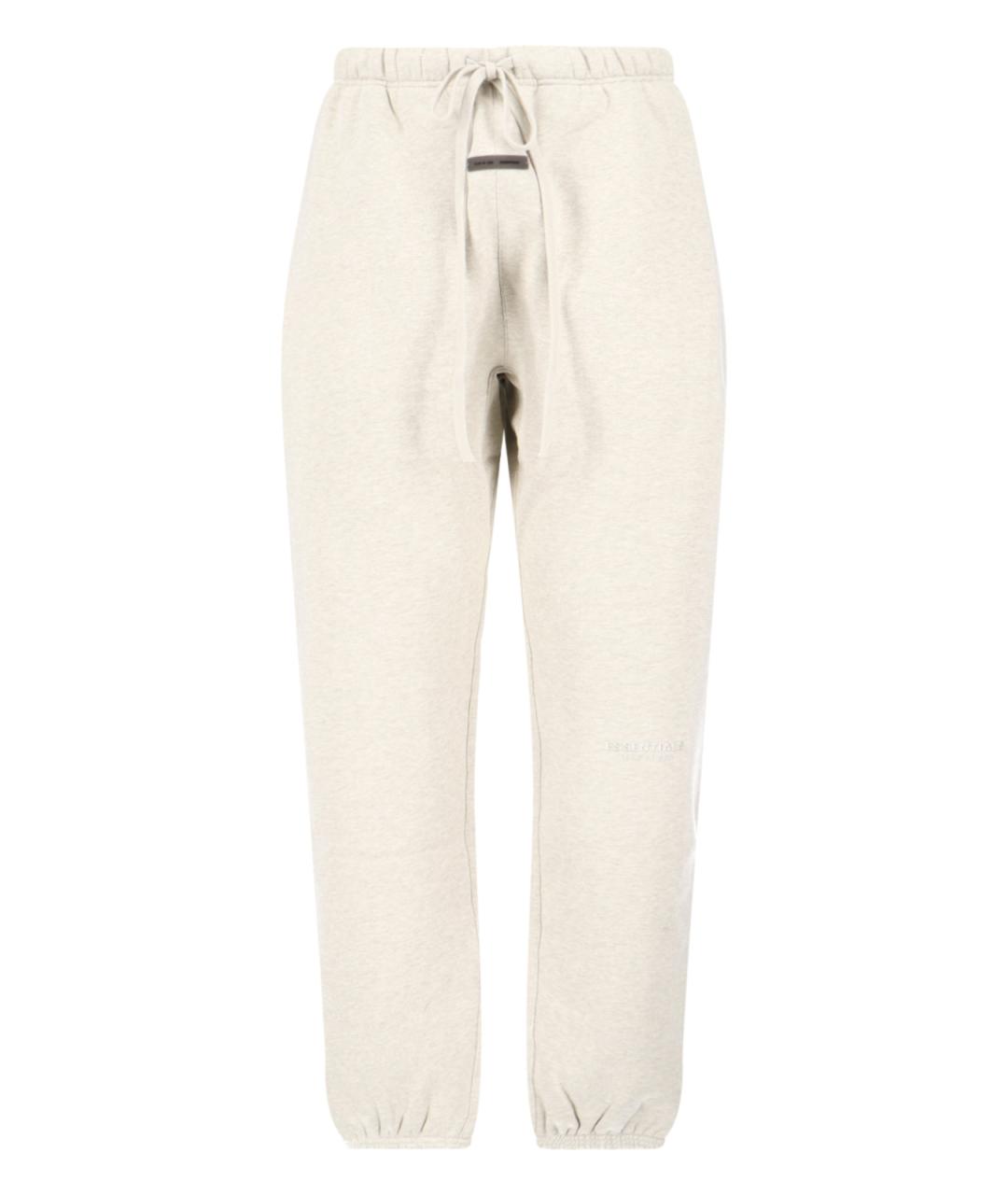 FEAR OF GOD ESSENTIALS Бежевые хлопковые повседневные брюки, фото 1