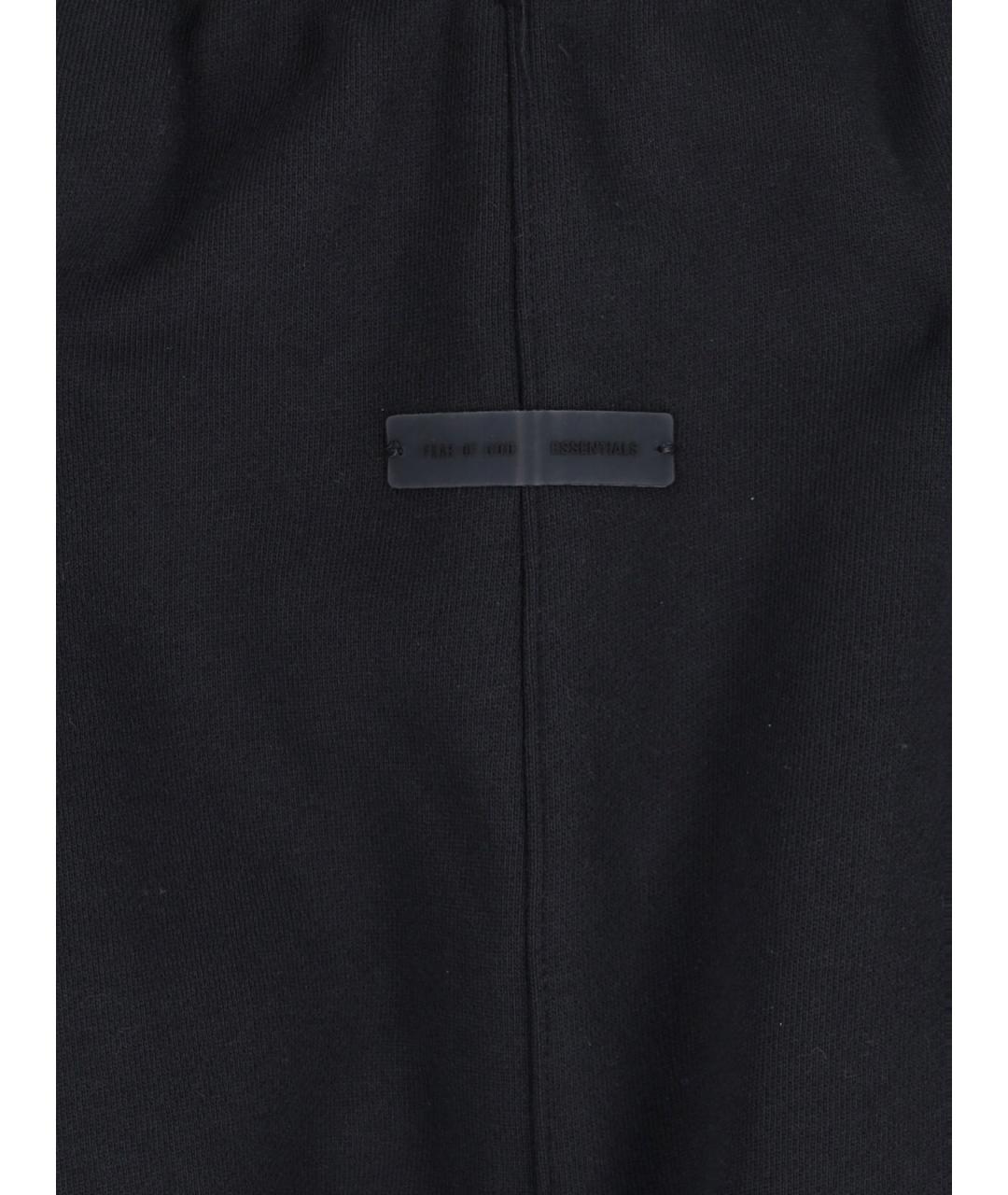 FEAR OF GOD ESSENTIALS Черные хлопковые повседневные брюки, фото 5