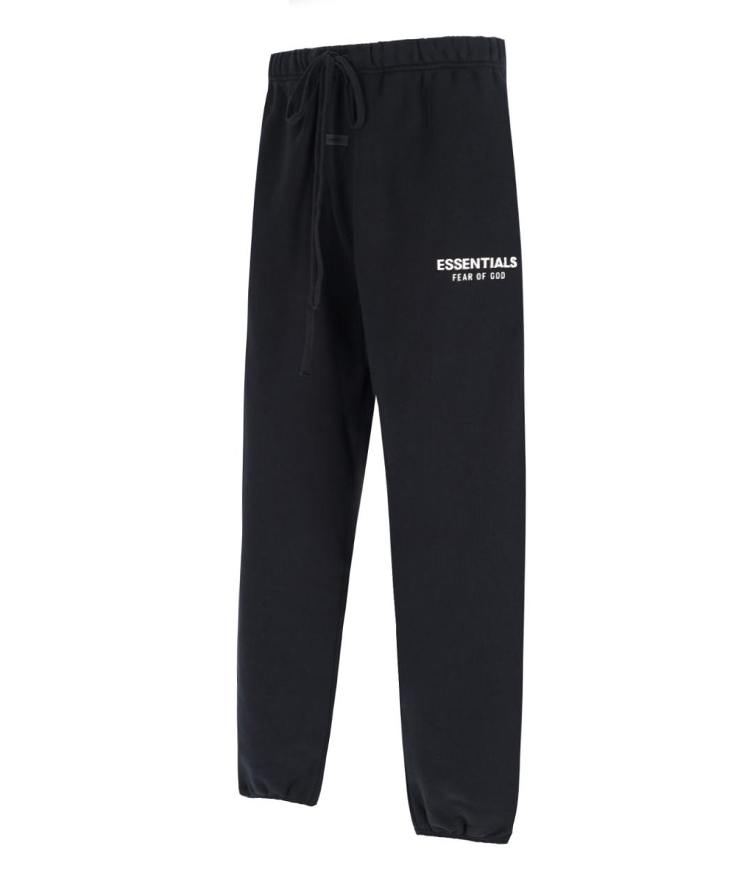 FEAR OF GOD ESSENTIALS Черные хлопковые повседневные брюки, фото 3