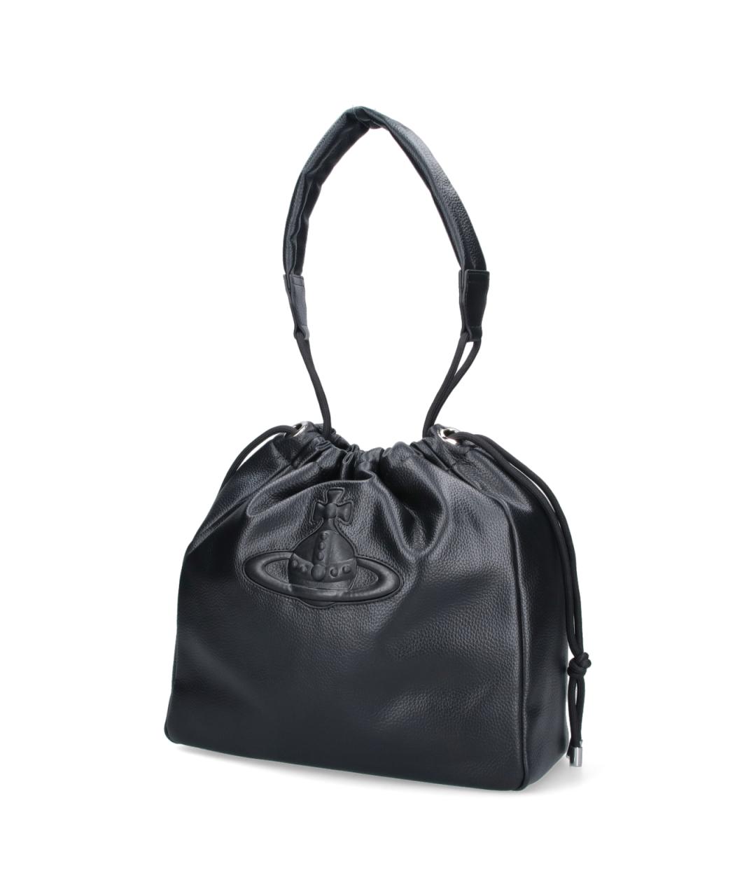 VIVIENNE WESTWOOD Черная сумка через плечо из искусственной кожи, фото 2