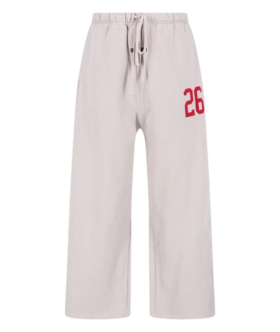 FEAR OF GOD ESSENTIALS Серые хлопковые повседневные брюки, фото 1