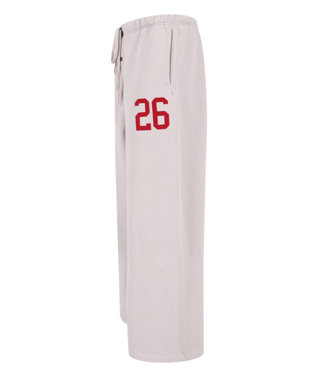 FEAR OF GOD ESSENTIALS Серые хлопковые повседневные брюки, фото 3