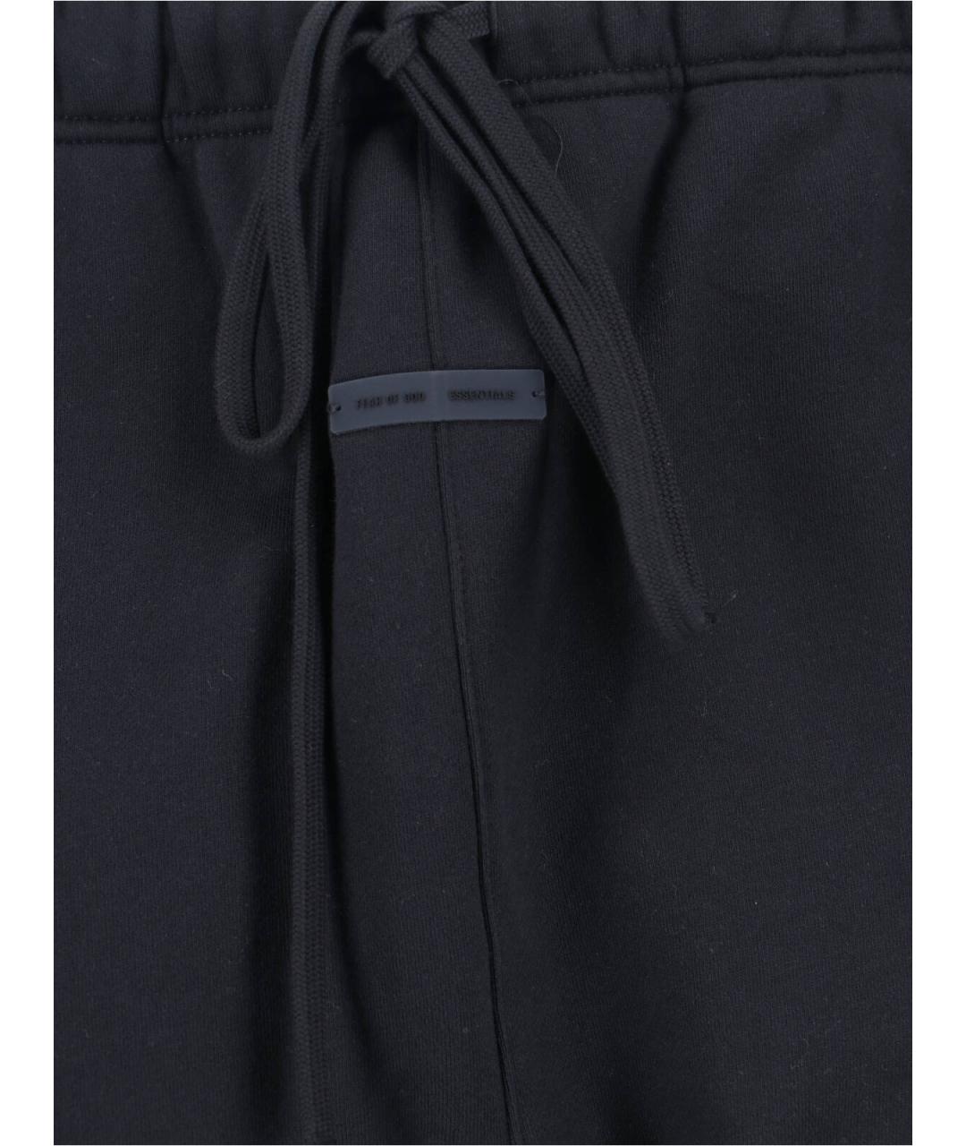 FEAR OF GOD ESSENTIALS Черные хлопковые повседневные брюки, фото 4