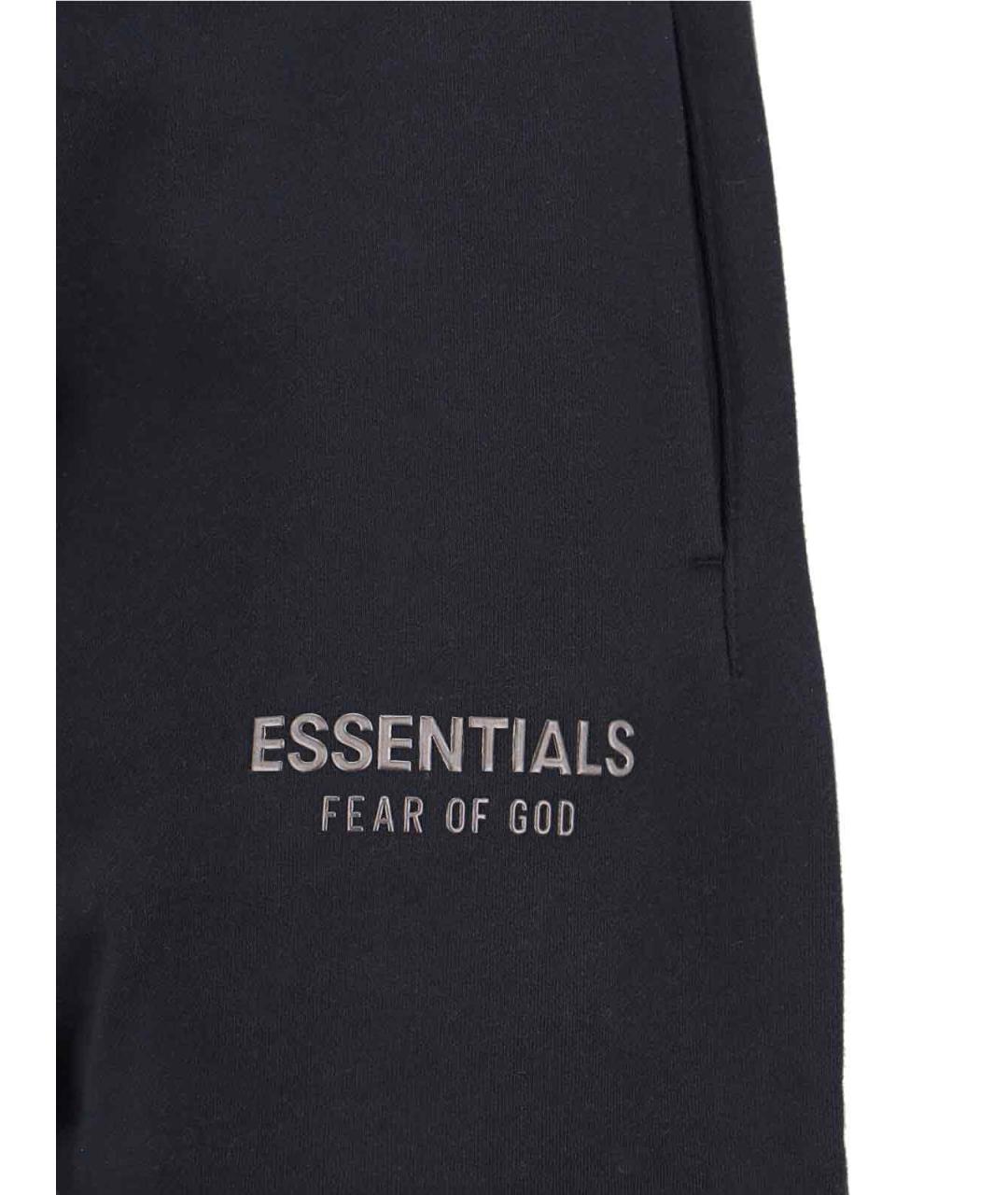 FEAR OF GOD ESSENTIALS Черные хлопковые повседневные брюки, фото 5