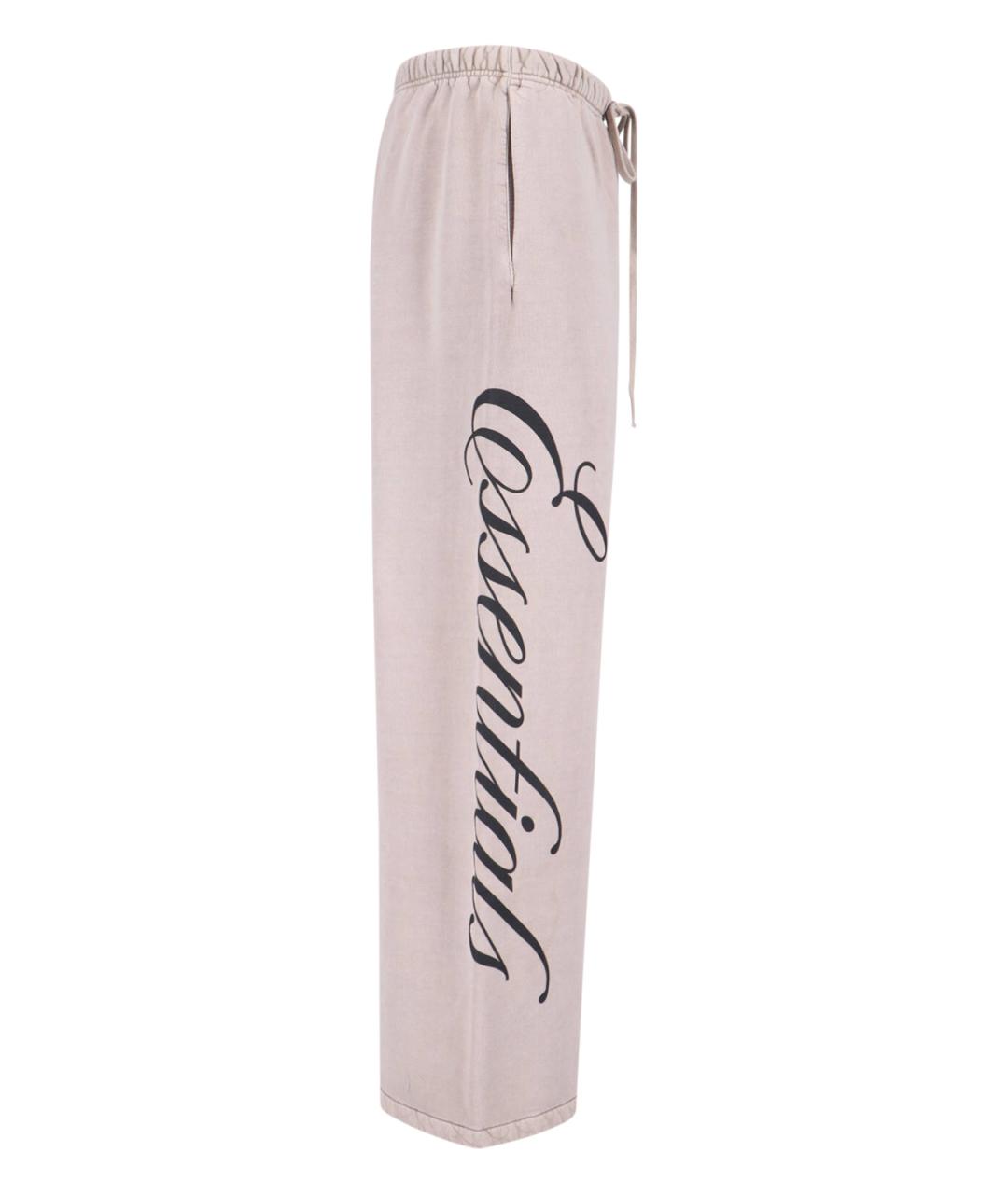 FEAR OF GOD ESSENTIALS Бежевые хлопковые повседневные брюки, фото 3